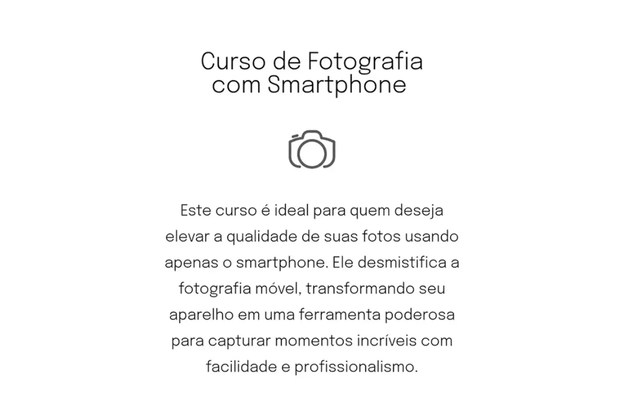 Curso de fotografia por smartphone